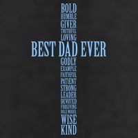Best Dad Ever Positve Words Cross Tumbler