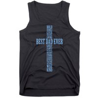 Best Dad Ever Positve Words Cross Tank Top