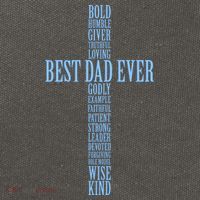 Best Dad Ever Positve Words Cross Cotton Canvas Backpack