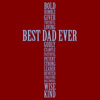 Best Dad Ever Positve Words Cross Performance Shirt
