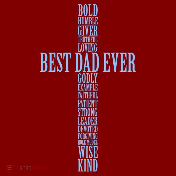 Best Dad Ever Positve Words Cross Beanie