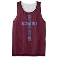 Best Dad Ever Positve Words Cross Mesh Reversible Basketball Jersey Tank