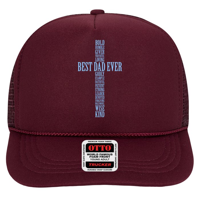 Best Dad Ever Positve Words Cross Hat
