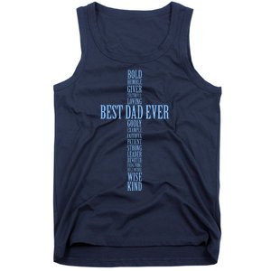 Best Dad Ever Positve Words Cross Tank Top