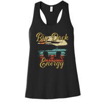 Big Dock Energy Summer Cottage Vacation Lake Life Women's Racerback Tank