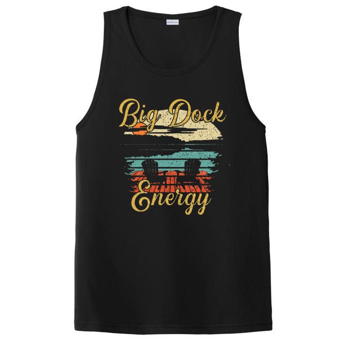 Big Dock Energy Summer Cottage Vacation Lake Life PosiCharge Competitor Tank