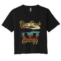 Big Dock Energy Summer Cottage Vacation Lake Life Women's Crop Top Tee