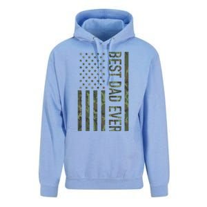 Best Dad Ever American Us Camouflage Flag Gift For Father Gift Unisex Surf Hoodie