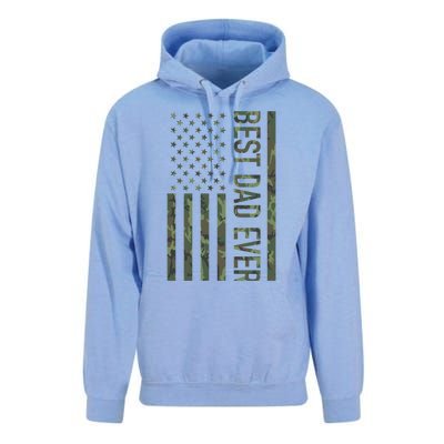 Best Dad Ever American Us Camouflage Flag Gift For Father Gift Unisex Surf Hoodie