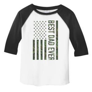 Best Dad Ever American Us Camouflage Flag Gift For Father Gift Toddler Fine Jersey T-Shirt