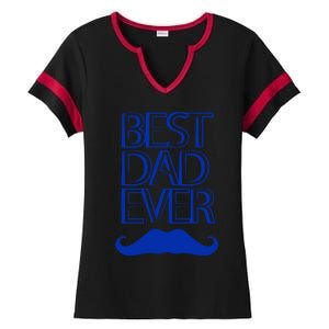 Best Dad Ever Gift Ladies Halftime Notch Neck Tee