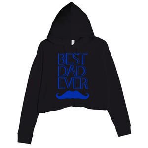 Best Dad Ever Gift Crop Fleece Hoodie