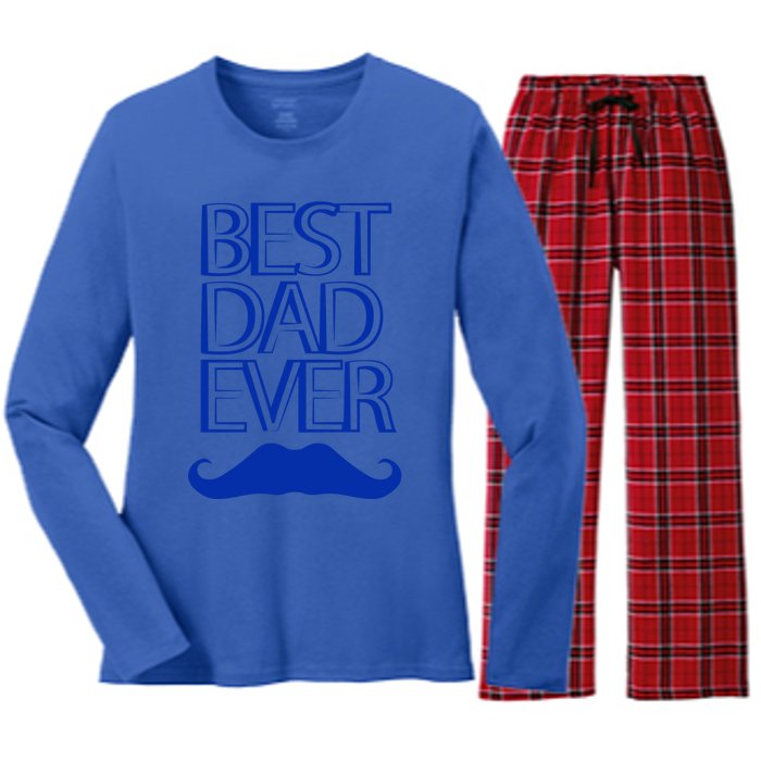 Best Dad Ever Gift Women's Long Sleeve Flannel Pajama Set 