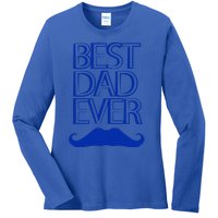 Best Dad Ever Gift Ladies Long Sleeve Shirt