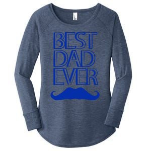 Best Dad Ever Gift Women's Perfect Tri Tunic Long Sleeve Shirt