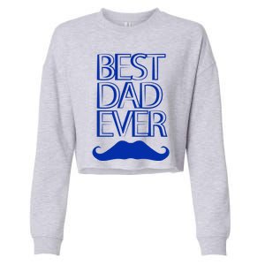 Best Dad Ever Gift Cropped Pullover Crew