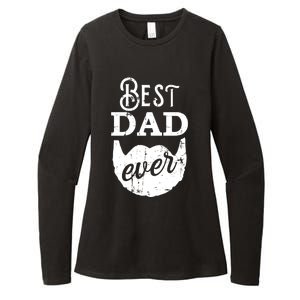 Best Dad Ever Gift For Bearded Daddys Father's Day Cool Gift Womens CVC Long Sleeve Shirt