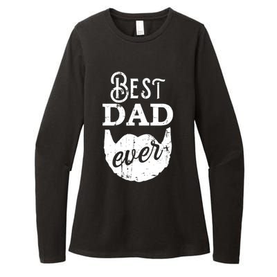 Best Dad Ever Gift For Bearded Daddys Father's Day Cool Gift Womens CVC Long Sleeve Shirt