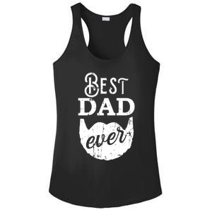 Best Dad Ever Gift For Bearded Daddys Father's Day Cool Gift Ladies PosiCharge Competitor Racerback Tank