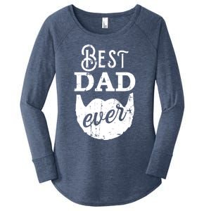 Best Dad Ever Gift For Bearded Daddys Father's Day Cool Gift Women's Perfect Tri Tunic Long Sleeve Shirt