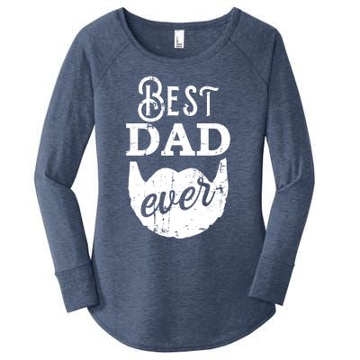 Best Dad Ever Gift For Bearded Daddys Father's Day Cool Gift Women's Perfect Tri Tunic Long Sleeve Shirt