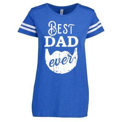 Best Dad Ever Gift For Bearded Daddys Father's Day Cool Gift Enza Ladies Jersey Football T-Shirt