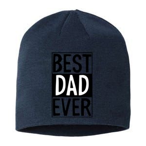 Best Dad Ever Funny Gift For Father's Day Sustainable Beanie