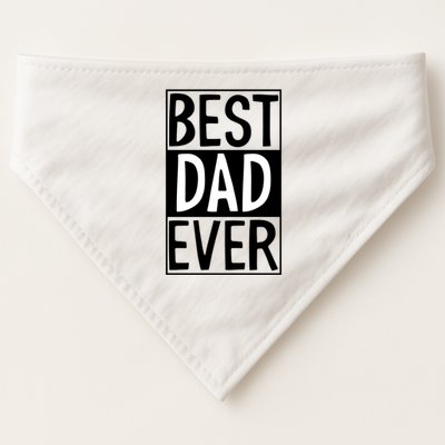 Best Dad Ever Funny Gift For Father's Day USA-Made Doggie Bandana