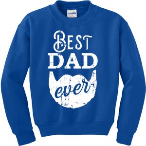 Best Dad Ever Gift For Bearded Daddys Father's Day Cool Gift Kids Sweatshirt