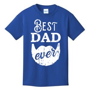 Best Dad Ever Gift For Bearded Daddys Father's Day Cool Gift Kids T-Shirt