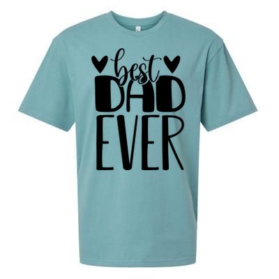 Best Dad Ever Funny Gift For Dad Sueded Cloud Jersey T-Shirt