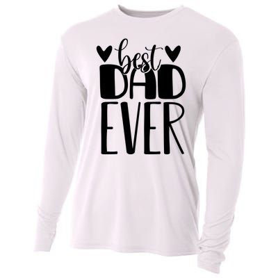 Best Dad Ever Funny Gift For Dad Cooling Performance Long Sleeve Crew