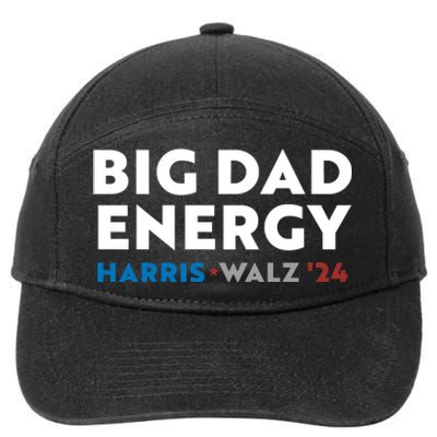 Big Dad Energy Harris Walz 24 7-Panel Snapback Hat