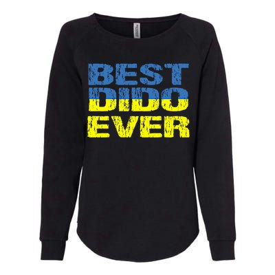 Best Dido Ever Ukrainian Grandfather Dad Ukraine Flag Great Gift Womens California Wash Sweatshirt