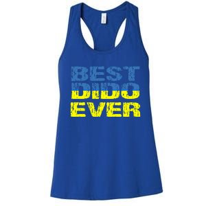 Best Dido Ever Ukrainian Grandfather Dad Ukraine Flag Great Gift Women's Racerback Tank