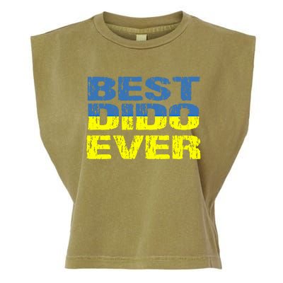 Best Dido Ever Ukrainian Grandfather Dad Ukraine Flag Great Gift Garment-Dyed Women's Muscle Tee