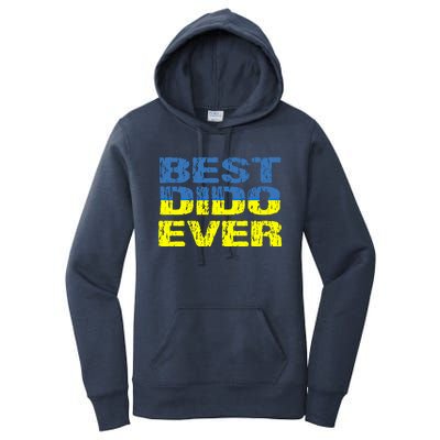 Best Dido Ever Ukrainian Grandfather Dad Ukraine Flag Great Gift Women's Pullover Hoodie