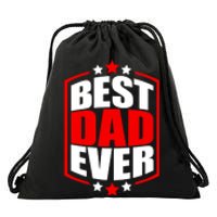 Best Dad Ever Father's Day Gift Drawstring Bag