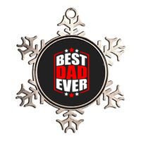 Best Dad Ever Father's Day Gift Metallic Star Ornament