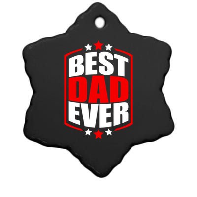 Best Dad Ever Father's Day Gift Ceramic Star Ornament