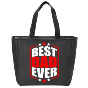 Best Dad Ever Father's Day Gift Zip Tote Bag