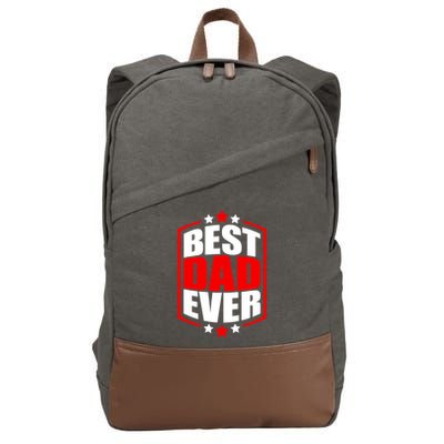 Best Dad Ever Father's Day Gift Cotton Canvas Backpack