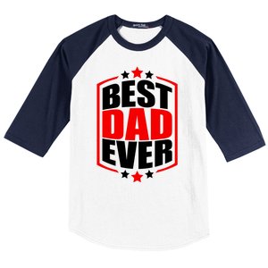 Best Dad Ever Father's Day Gift Baseball Sleeve Shirt