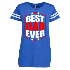 Best Dad Ever Father's Day Gift Enza Ladies Jersey Football T-Shirt