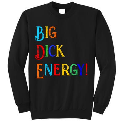 Big Dick Energy BDE Funny Colorful Humor Sweatshirt