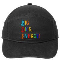 Big Dick Energy BDE Funny Colorful Humor 7-Panel Snapback Hat