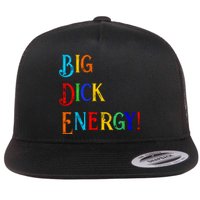 Big Dick Energy BDE Funny Colorful Humor Flat Bill Trucker Hat