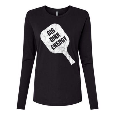 Big Dink Energy Funny Pickleball Sport Womens Cotton Relaxed Long Sleeve T-Shirt