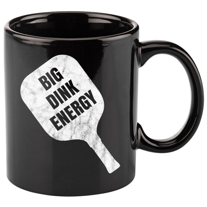 Big Dink Energy Funny Pickleball Sport 11oz C Handle Ceramic Mug