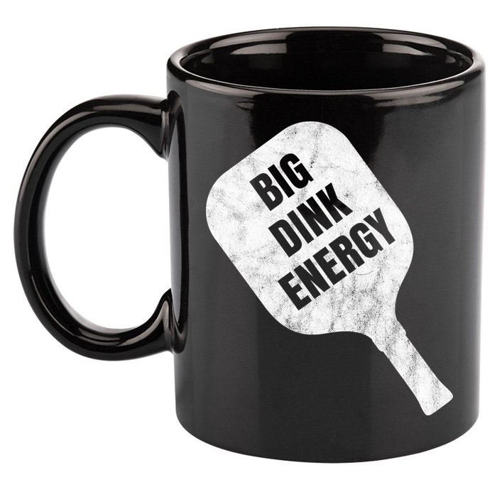 Big Dink Energy Funny Pickleball Sport 11oz C Handle Ceramic Mug